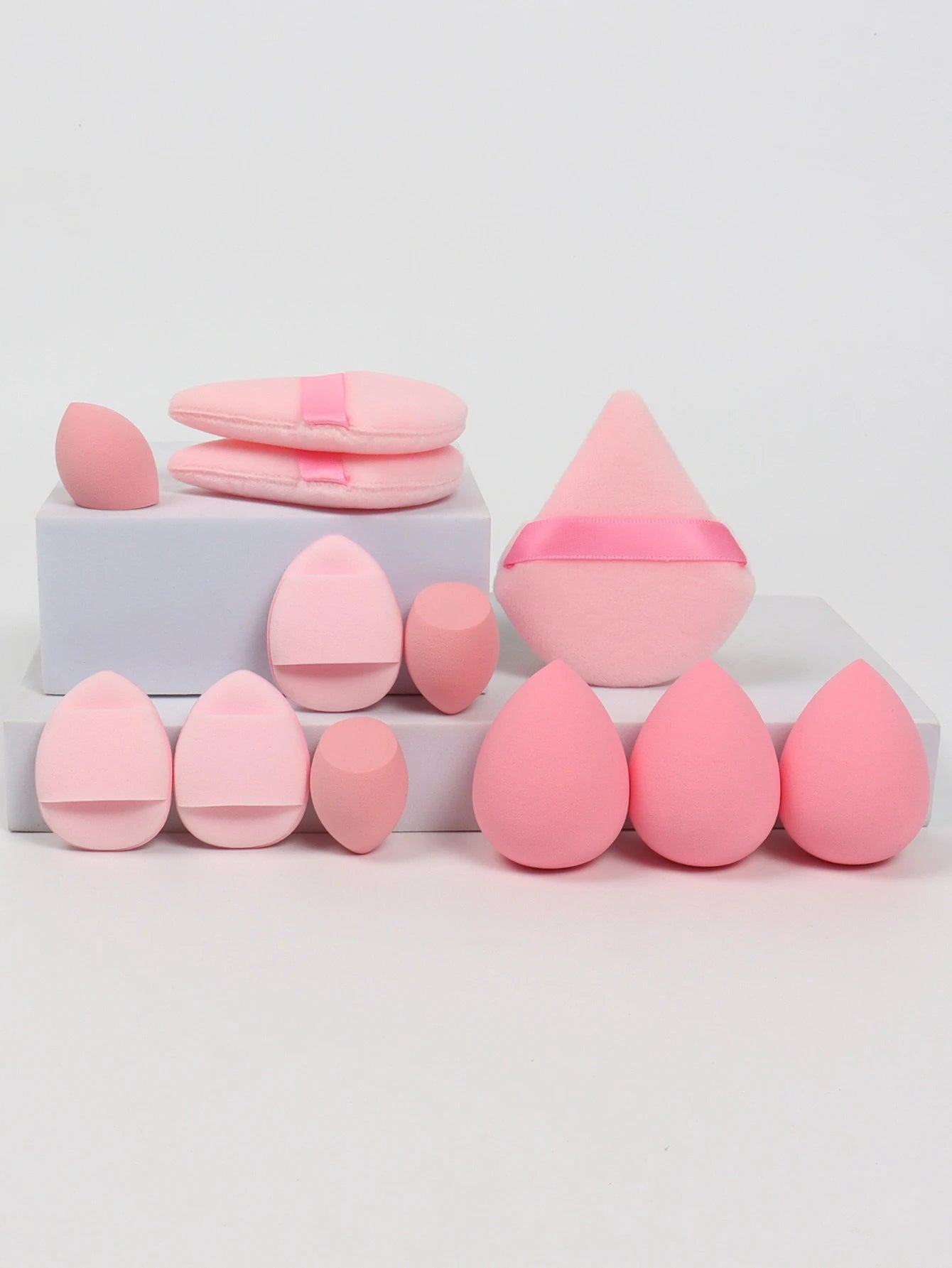 مجموعة إسفنج مكياج شاملة 12 قطعة لجميع الاستخدامات | 12-Piece All-Purpose Makeup Sponge Set