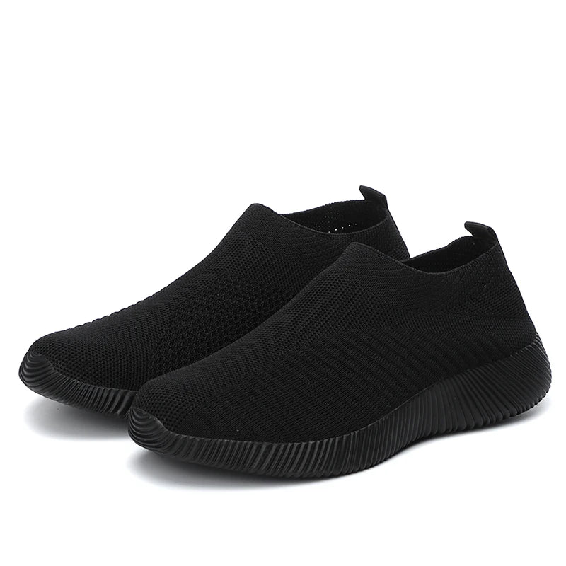 Women’s Breathable Mesh Sock Sneakers – Lightweight Woven Low-Top Running & Walking Shoes | سنيكرز نسائي شبكي بتصميم جورب – خفيفة الوزن ومنسوجة للمشي والجري والأداء الرياضي