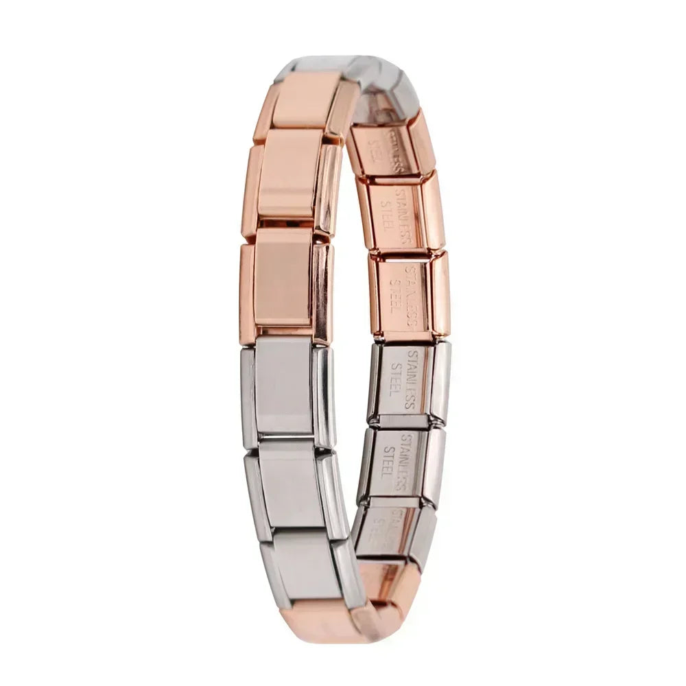 ✨ Hapiship Italian Elastic Charm Bracelet – 9mm Stainless Steel Fashion Bangle 🔷 سوار تشارم مرن إيطالي للنساء من هابي شيب – عرض 9 ملم ستانلس ستيل أنيق