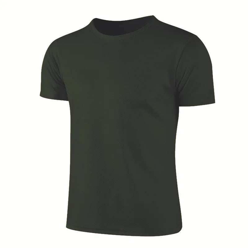👕 Men's Solid Waffle Short Sleeve Sports Shirt – 1/5-Pack Lightweight Training Tee | تيشيرت رياضي رجالي بكم قصير – خامة وافل مريحة – قطعة أو باقة 5 قطع