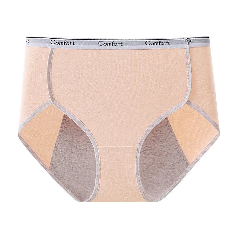 ✨ Women's Leak-Proof Menstrual Panties – High Waist Cotton Underwear 🔷 سروال داخلي نسائي مقاوم للتسرب للدورة الشهرية – خصر عالي من القطن المريح