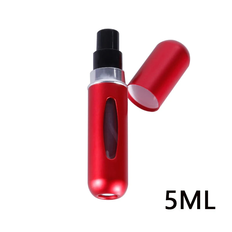 5ml Refillable Travel Perfume Bottle – Bottom Refill Spray Container with Press Head for Cosmetics & Liquids | عبوة عطر قابلة لإعادة التعبئة 5 مل – تعبئة من الأسفل مع بخاخ محمول مثالي للسفر والتجميل