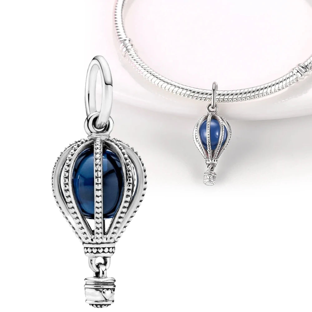 925 Sterling Silver Disney Bead Charm – Mickey, Minnie & Stitch DIY Bracelet Accessory | خرزة فضية أصلية 925 بتصميم ديزني – ميكي، ميني، وستيتش لسوار DIY نسائي أنيق