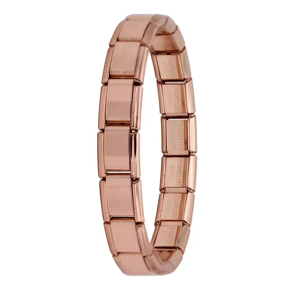 ✨ Hapiship Italian Elastic Charm Bracelet – 9mm Stainless Steel Fashion Bangle 🔷 سوار تشارم مرن إيطالي للنساء من هابي شيب – عرض 9 ملم ستانلس ستيل أنيق