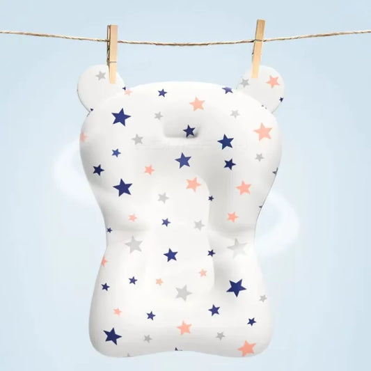 🛁 Baby Bath Support Hammock – Foldable Floating Cushion for Newborn Safety | وسادة استحمام للأطفال حديثي الولادة – شبك أمان قابل للطي وثابت داخل الحوض