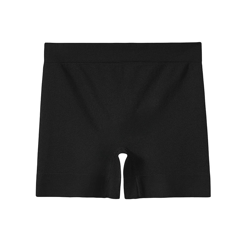 High Waist Seamless Ice Silk Safety Briefs – Women’s Anti-Slip Flat-Cut Underwear with Inner Seam for All-Day Comfort | شورت نسائي بخصر عالٍ وخياطة داخلية – تصميم آيس سيلك مريح ومضاد للانزلاق والتكشف طوال اليوم