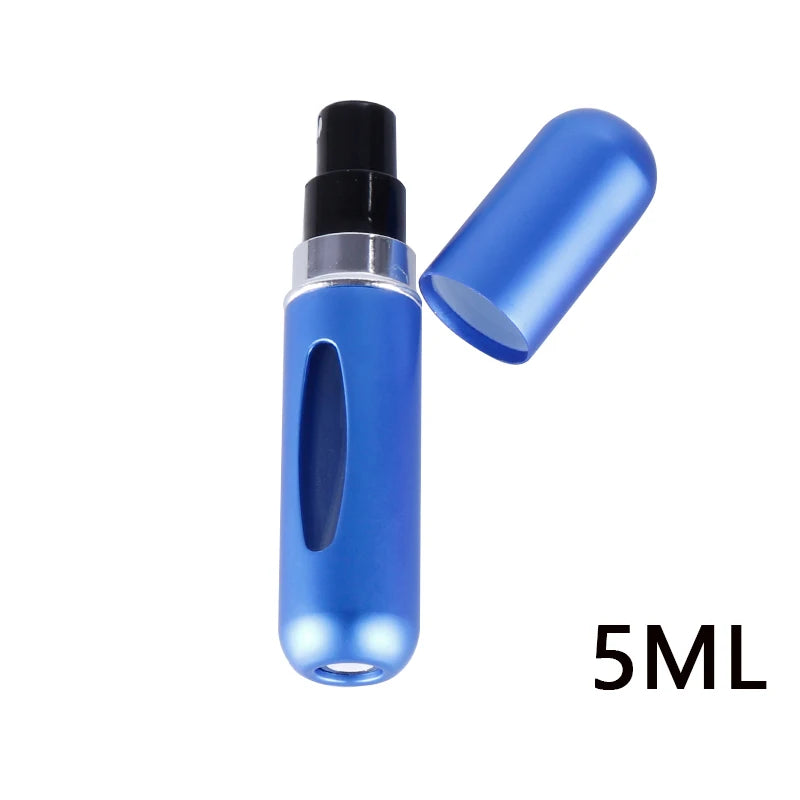 5ml Refillable Travel Perfume Bottle – Bottom Refill Spray Container with Press Head for Cosmetics & Liquids | عبوة عطر قابلة لإعادة التعبئة 5 مل – تعبئة من الأسفل مع بخاخ محمول مثالي للسفر والتجميل