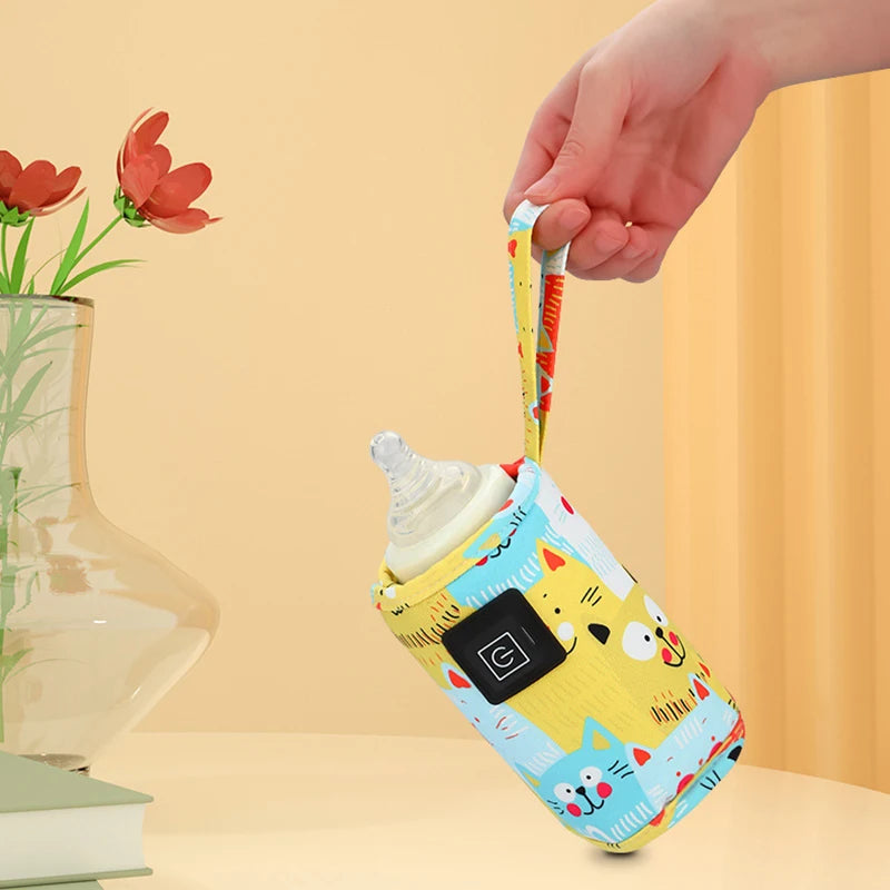 🍼 USB Baby Bottle Warmer Bag – Portable Milk Heater for Travel & Strollers | حقيبة تدفئة زجاجة الحليب USB – سخان محمول للرضع أثناء السفر والتنقل