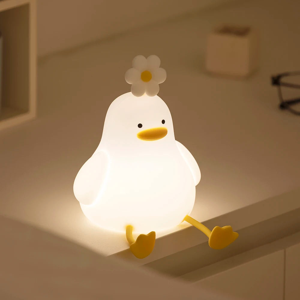 🌟 Animal Shaped LED Night Light 🐼🐰 – Cute Panda & Rabbit USB Rechargeable Lamp for Kids | مصباح ليلي LED على شكل حيوانات – باندا وأرنب لطيف قابل للشحن للأطفال