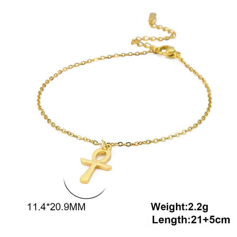 ✨ Gold Lotus Flower Anklet – Stainless Steel Foot Bracelet for Women 🔷 خلخال زهرة اللوتس بلون ذهبي – سلسلة كاحل من الستانلس ستيل للنساء