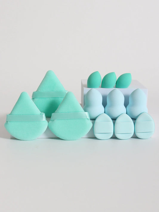 مجموعة إسفنج مكياج شاملة 12 قطعة لجميع الاستخدامات | 12-Piece All-Purpose Makeup Sponge Set