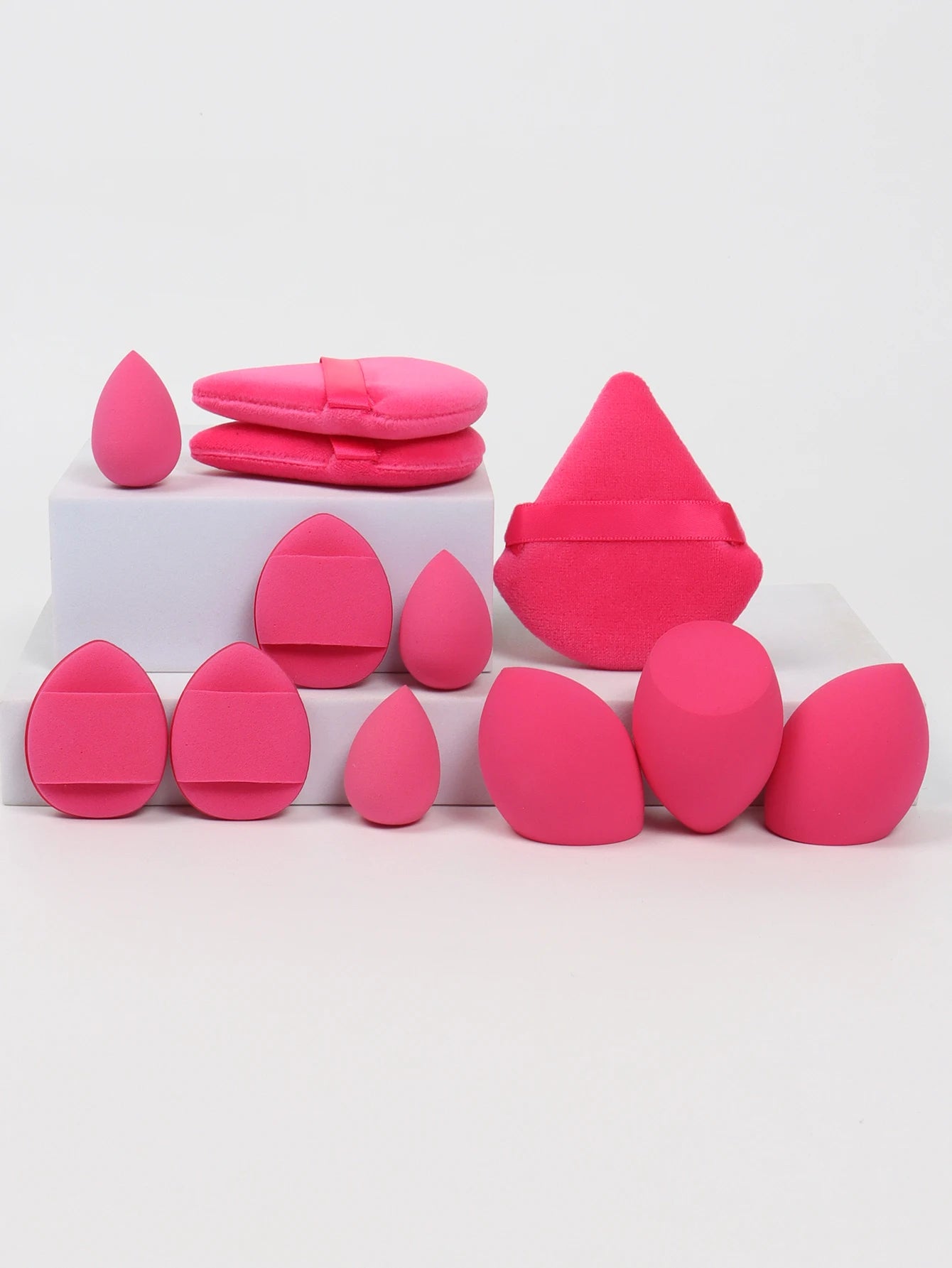مجموعة إسفنج مكياج شاملة 12 قطعة لجميع الاستخدامات | 12-Piece All-Purpose Makeup Sponge Set