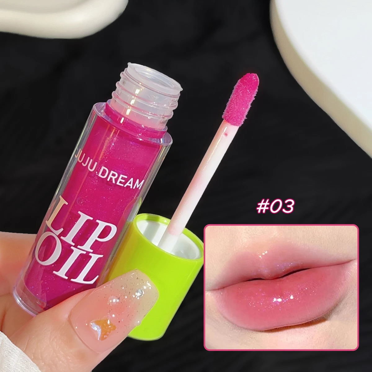 Mirror Shine Water Gloss – Long-Lasting, Moisturizing Transparent Lip Plumper | قلوس شفاه لامع بتأثير الزجاج – مرطّب، يدوم طويلًا، شفاف ويمنح الشفاه امتلاء طبيعي