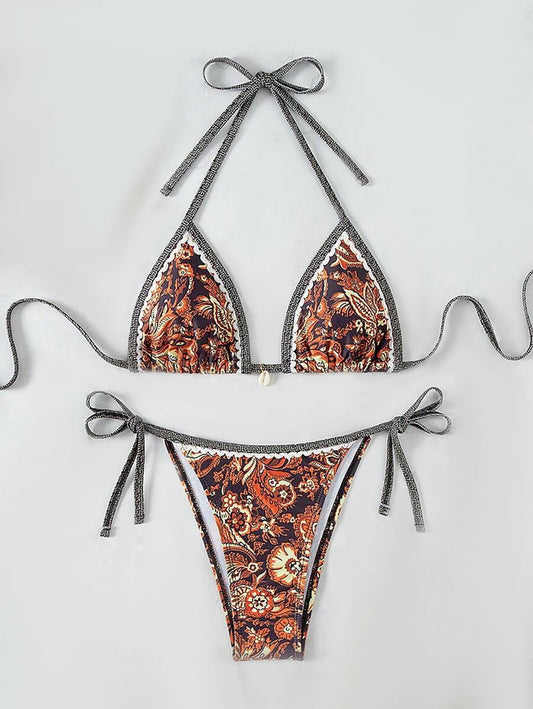👙 2025 Classic Halter String Bikini Set – Minimalist Summer Swimwear | بكيني مثلث كلاسيكي نسائي 2025 – حمالات رفيعة وتصميم بسيط لصيف جذّاب