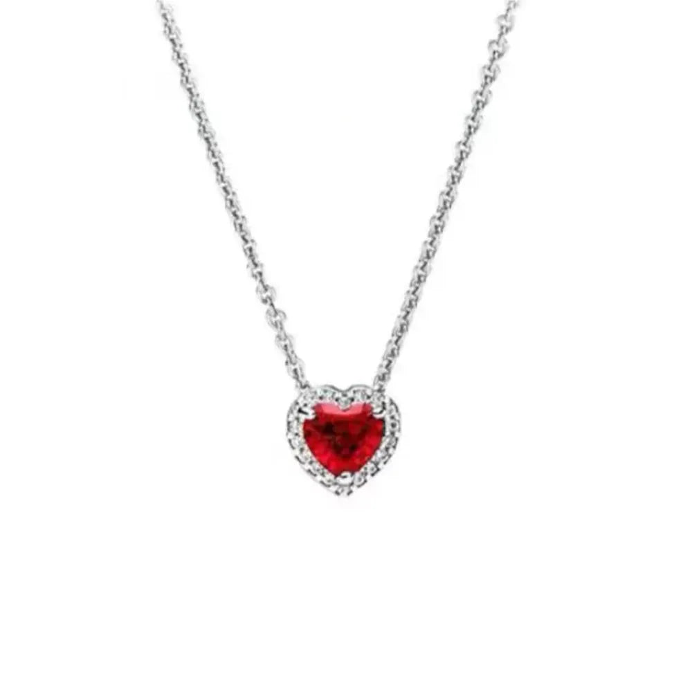 Valentine's Day Red Christmas Apple Gift  Dangle Charms Beads 925 Sterling Silver  Fit Original Heart Bracelet Women Jewelry