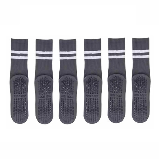 🧦 3-Pair Female Pilates/Yoga Anti-Slip Socks | ٣ أزواج جوارب نسائية لليوغا والبيلاتس ضد الانزلاق
