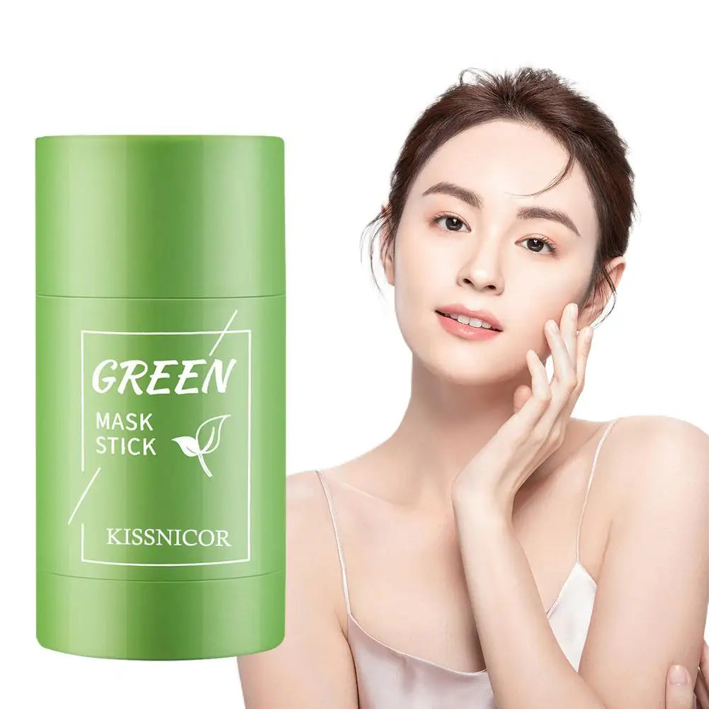 ✨ Green Tea Cleansing Stick Mask – Deep Pore Cleanser & Blackhead Remover 🔷 ماسك تنظيف الوجه بعصا الشاي الأخضر – لإزالة الرؤوس السوداء وتنظيف المسام بعمق