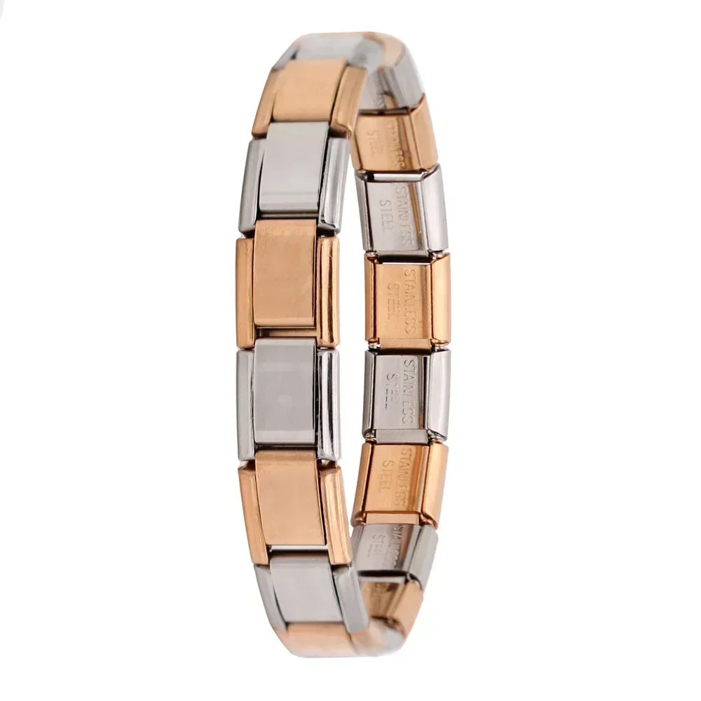 ✨ Hapiship Italian Elastic Charm Bracelet – 9mm Stainless Steel Fashion Bangle 🔷 سوار تشارم مرن إيطالي للنساء من هابي شيب – عرض 9 ملم ستانلس ستيل أنيق