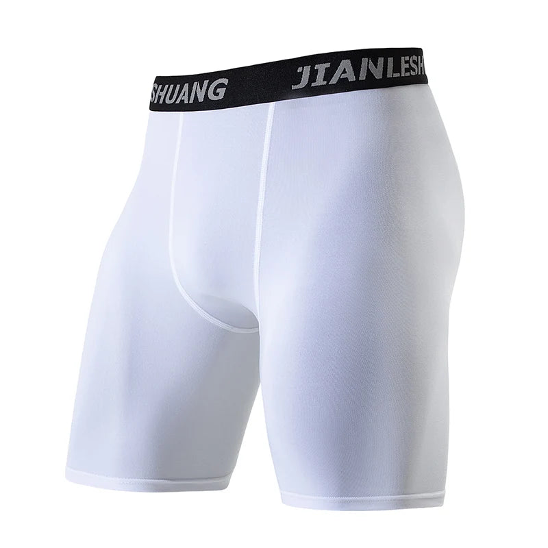 🏀 Men's Plus Size Long Sports Shorts – Elastic Waist Gym/Fitness Underwear (1/5 Pcs) | شورت رياضي رجالي طويل بمقاسات كبيرة – خصر مطاطي – جيم وكرة قدم (قطعة/5 قطع)