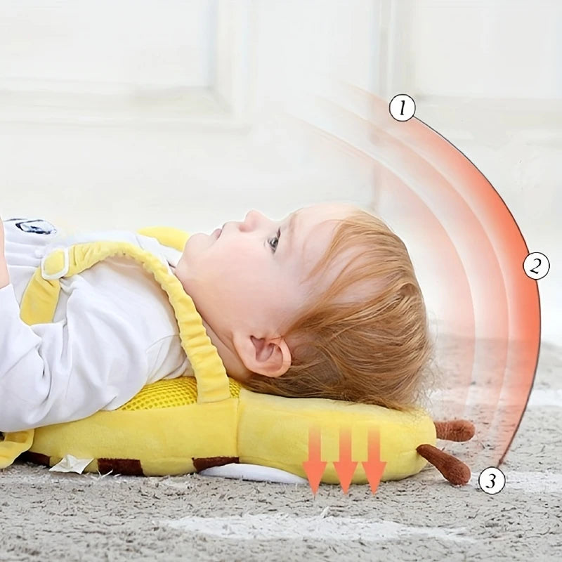 🐝 Little Bee Baby Head Protection Pillow – Cute & Safe Anti-Fall Cushion | وسادة حماية رأس الطفل بشكل نحلة – مانعة للسقوط وهدية مثالية للأطفال