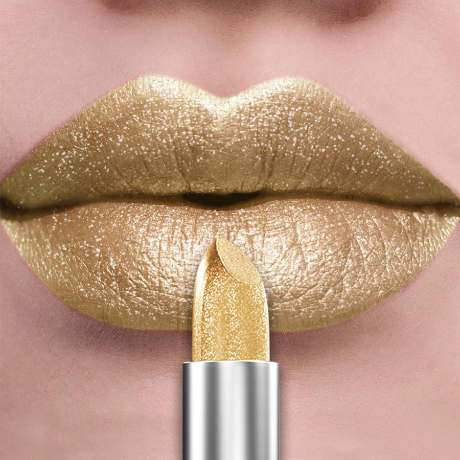 ✨ 21 Colors Metallic Glitter Lipstick – Bold, Shiny & Long-Lasting Matte Tint 🔷 طقم 21 لون من أحمر الشفاه اللامع المعدني – ألوان قوية بلمعة لؤلؤية تدوم طويلًا