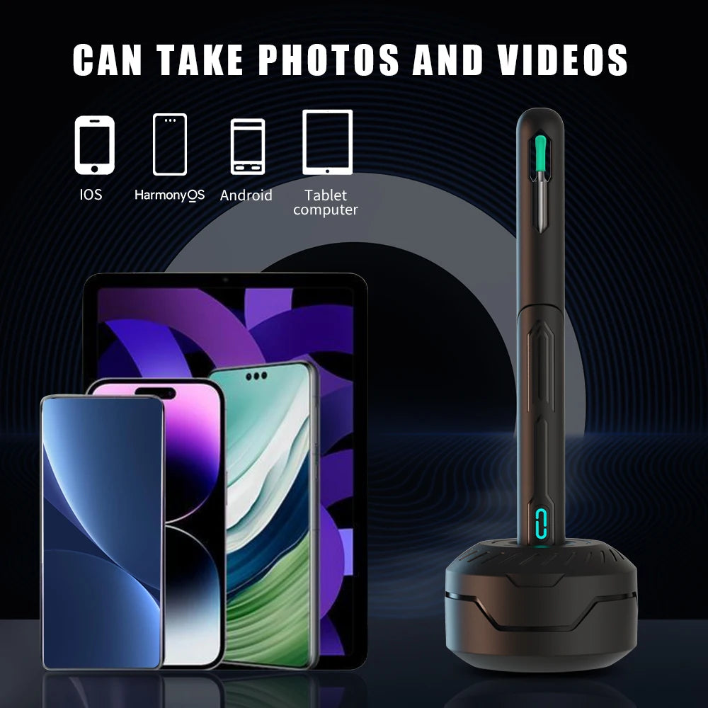 ✨ HD WiFi Ear Cleaner with Camera – 6 LED Lights, 3.6mm Lens, Photo & Video 🔷 جهاز تنظيف الأذن بكاميرا عالية الدقة و6 أضواء LED – عدسة 3.6 مم مع تصوير فيديو وصور