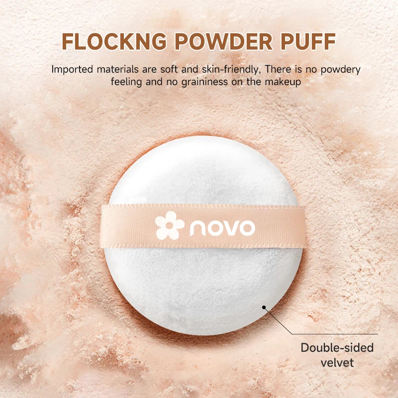 Long-Lasting Oil-Control Matte Loose Powder, Waterproof And Sweat-Proof, Non-Smudge, Covers Fine Lines And Blemishes