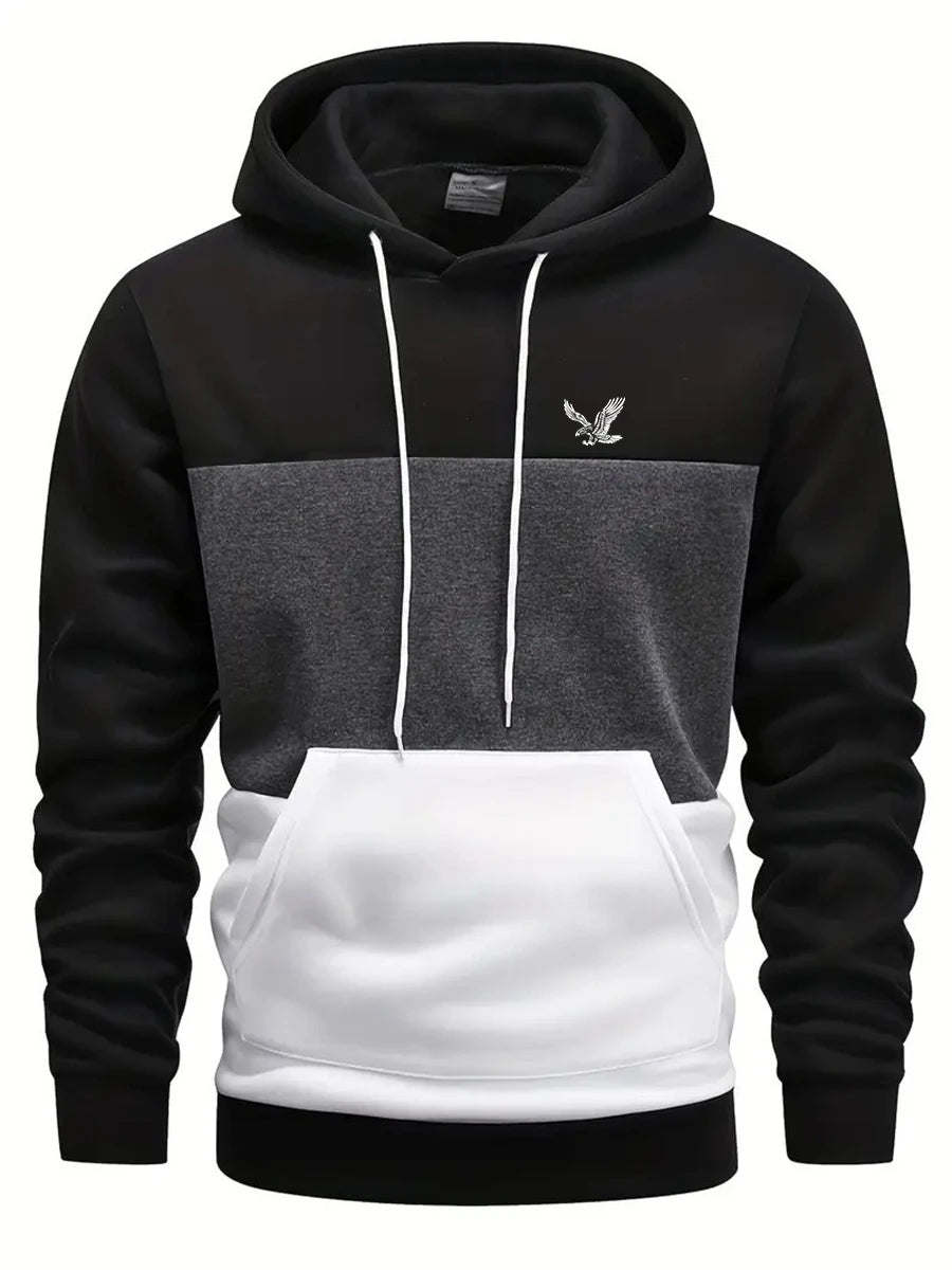 Men's Windproof Fashion Hooded Hoodie for Autumn and Winter a Must-have for Trendy Streets Casual Style Front Pocket Design