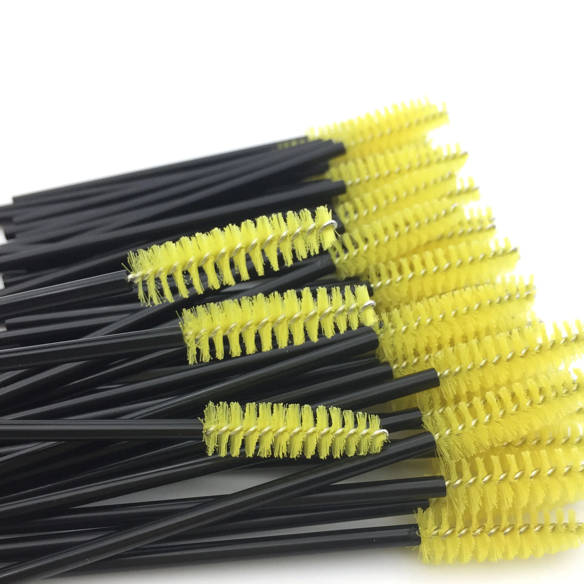 New 5/25/50Pcs Wholesale Crystal Eyelashes Brush Applicator Eyelash Brushes Plastic Mascara Wand Lashes Extension Makeup Beauty