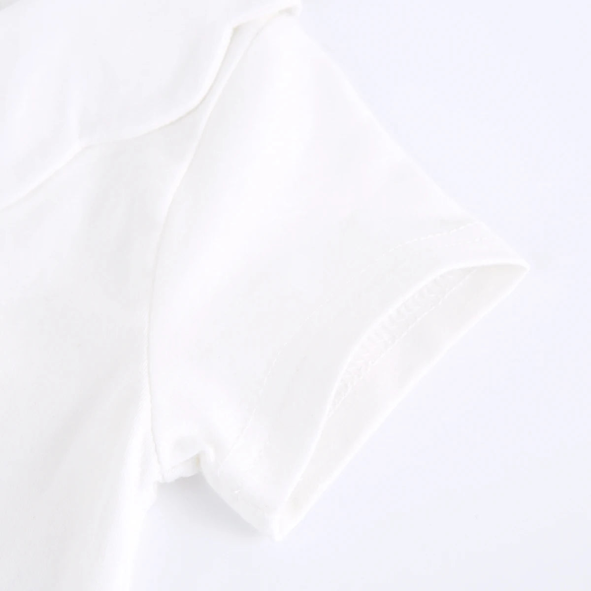 Sanlutoz Soft Cotton Baby Girls T-shirt Cute Infants Tops Clothing White Newborn