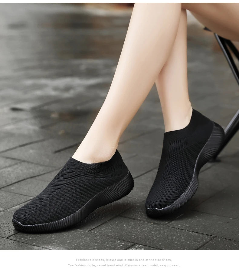Women’s Vulcanized Slip-On Sneakers – High Quality Loafers, Plus Sizes Available | حذاء نسائي فلكنايزد بدون رباط – لوفزر أنيقة عالية الجودة، مقاسات كبيرة متوفرة