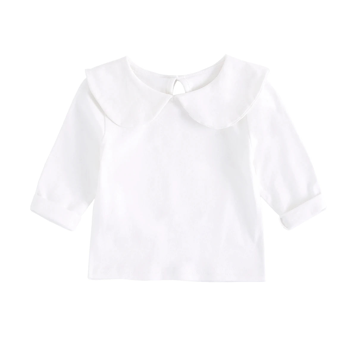 Sanlutoz Soft Cotton Baby Girls T-shirt Cute Infants Tops Clothing White Newborn
