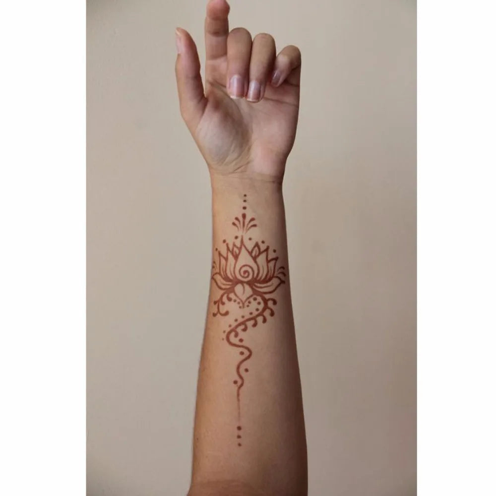 GOLECHA Black Brown Red White Henna Cones Indian Henna Tattoo Paste For Temporary Tattoo Body Art Sticker Mehndi Body Paint