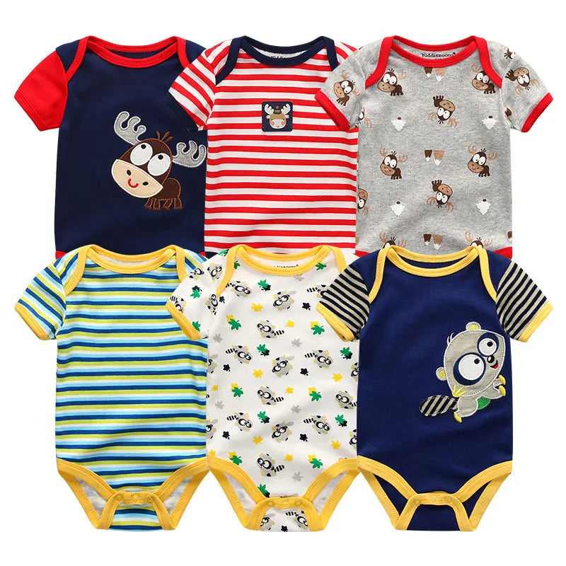 Baby Girl Jumpsuit 6Pcs/Lot Body Suit Spring Summer Toddler Boys Romper
