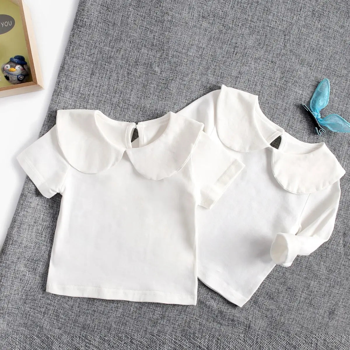 Sanlutoz Soft Cotton Baby Girls T-shirt Cute Infants Tops Clothing White Newborn