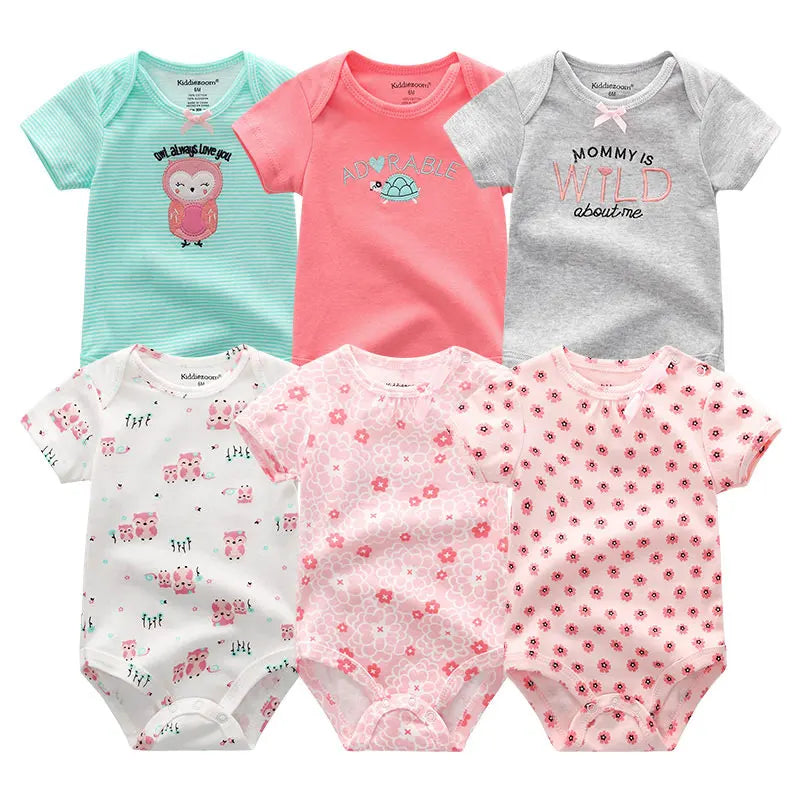 Baby Girl Jumpsuit 6Pcs/Lot Body Suit Spring Summer Toddler Boys Romper