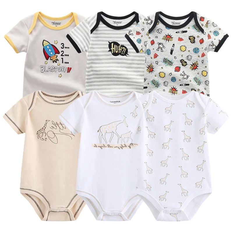Baby Girl Jumpsuit 6Pcs/Lot Body Suit Spring Summer Toddler Boys Romper