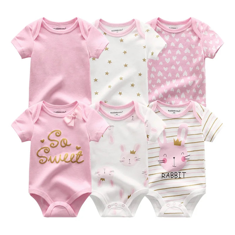 Baby Girl Jumpsuit 6Pcs/Lot Body Suit Spring Summer Toddler Boys Romper