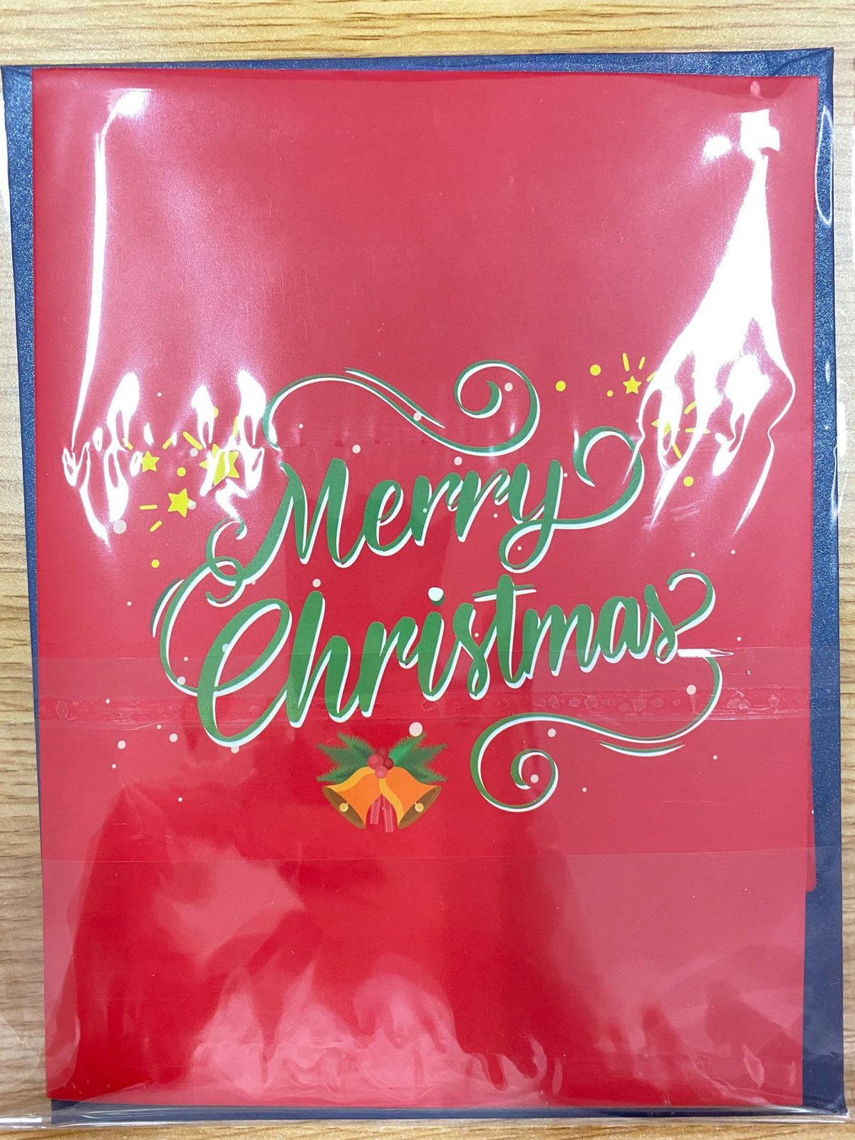 1PC Christmas Tree 3D Pop-Up Card Christmas Sparkling Fantasy Greeting Card Christmas Tree Blessing Gift Message Card