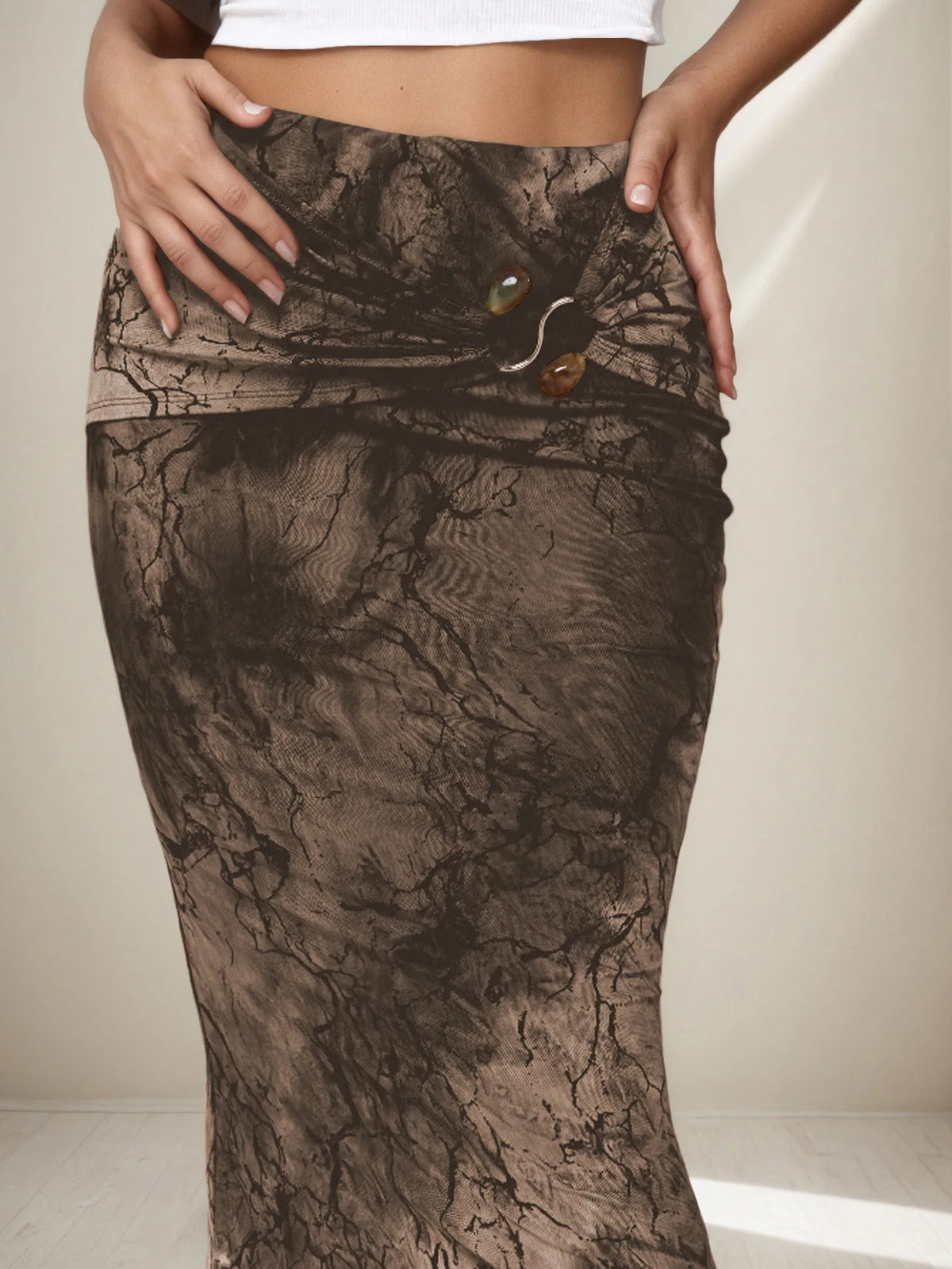 BKLD Vintage Skirts 2026 Summer Vacation Outfits Fashion Printed New Y2k Clothes Women Slim Long Skirts Sexy Party Clubwear