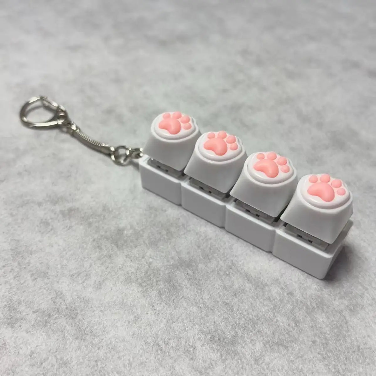 ZAKOL Keyboard Fidget Toys Crystal Keycap Keychain Stress Relief Fingertip Gadget Decompression Toys Clicker Fidget Toy