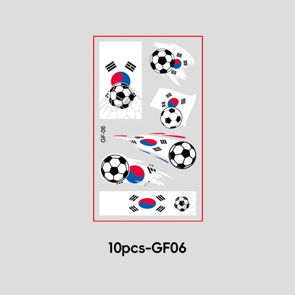 2026 Football Fan National Flag Face Stickers - ملصقات وجه بأعلام الدول لمشجعي كرة القدم 2026