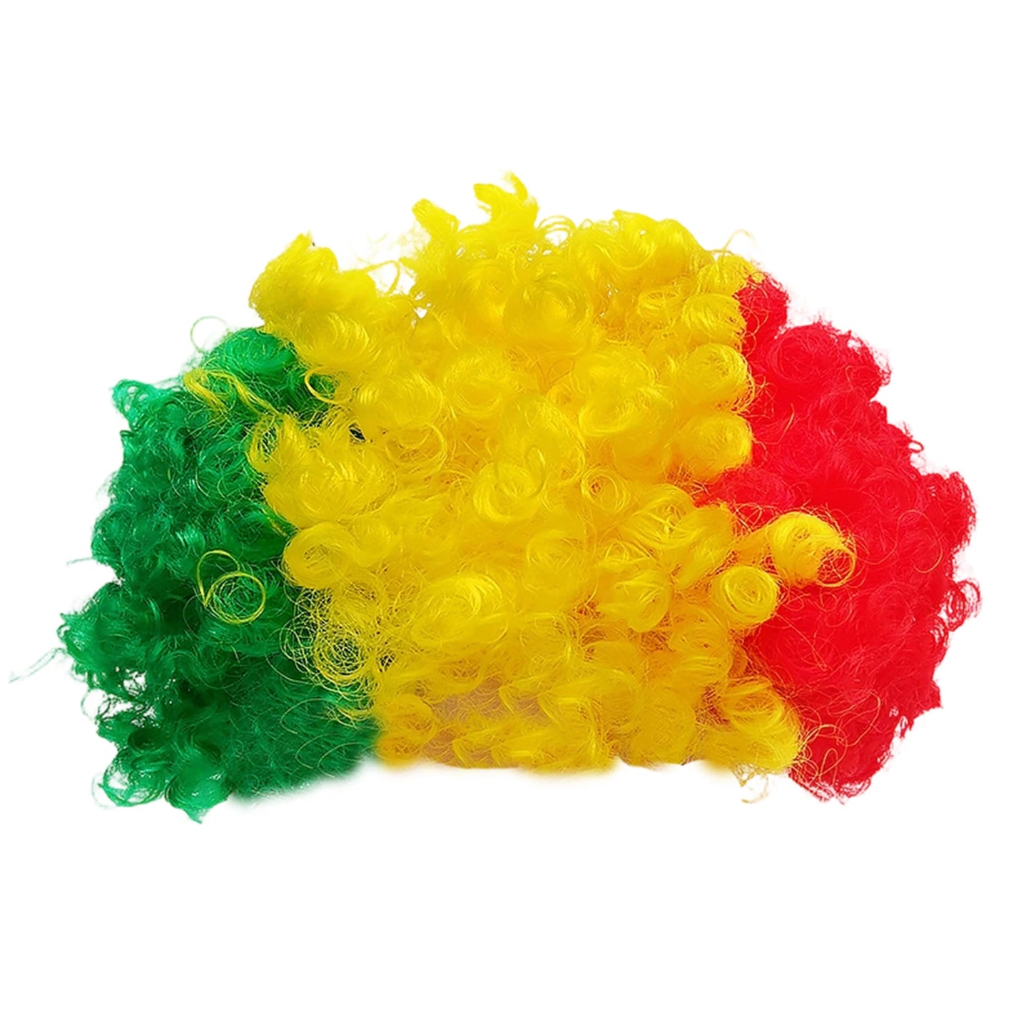 Football Fan Flag Color Explosion Wig -باروكة مشجعي كرة القدم الملونة