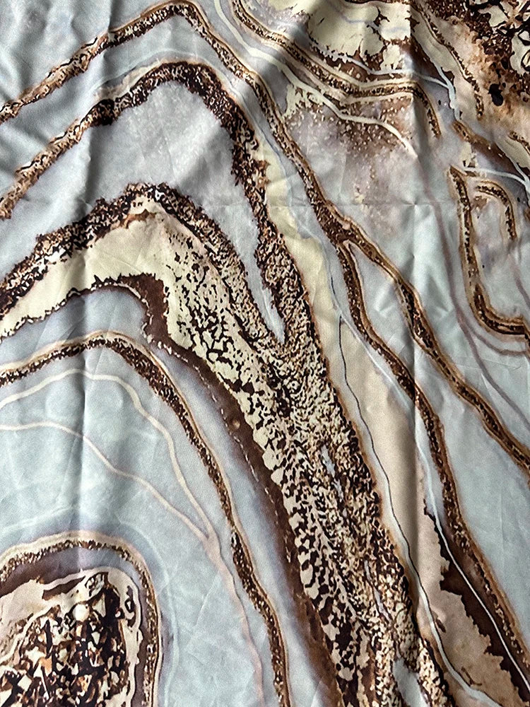 Sleeveless V-Neck Printed Maxi Dress 2026