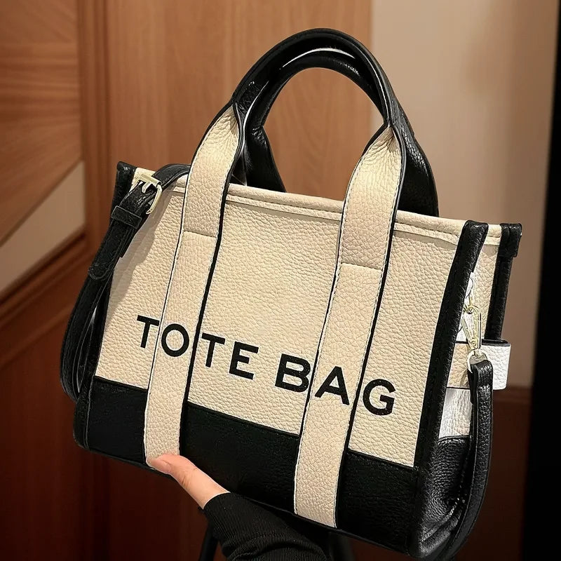 New 2025 women's tote bag, versatile single-shoulder bag, high-end crossbody bag, large capacity