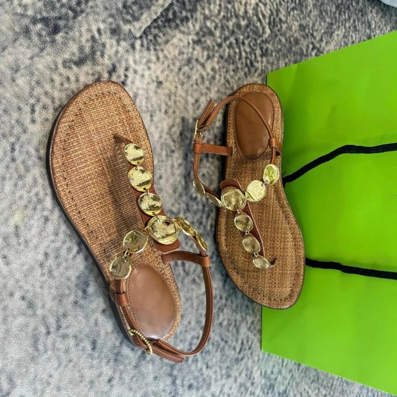 Women's Sandals Summer New Flat Comfort Sandals 2025 Fashion Trendy and All-match Beach Women's Shoes Sandalias De Mujer