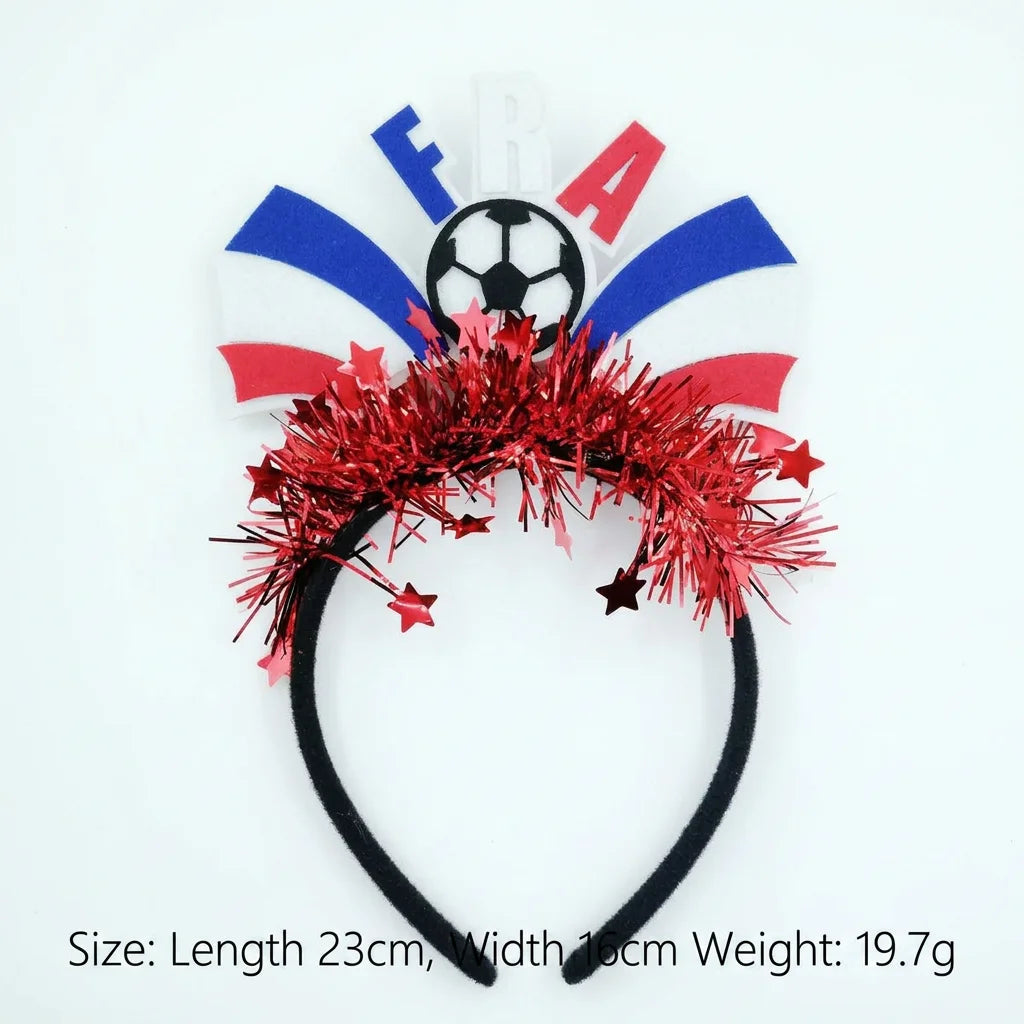 2026 Football Event National Team Flag Headband - طوق شعر مشجعي كرة القدم 2026 بتصميم أعلام المنتخبات