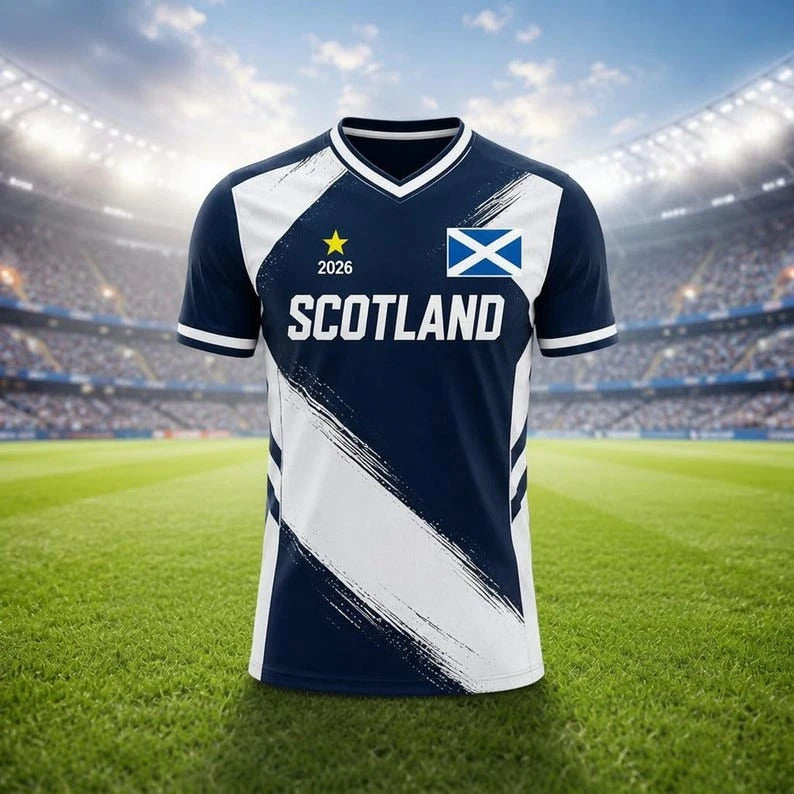 SCOTLAND FAN JERSEY 2026 JERSEY FOOTBALL SHIRT MATCH KIT TRAINING KIT 3D PRINTED OUTDOOR SPORTS ESSENTIAL FAMILY GIFT