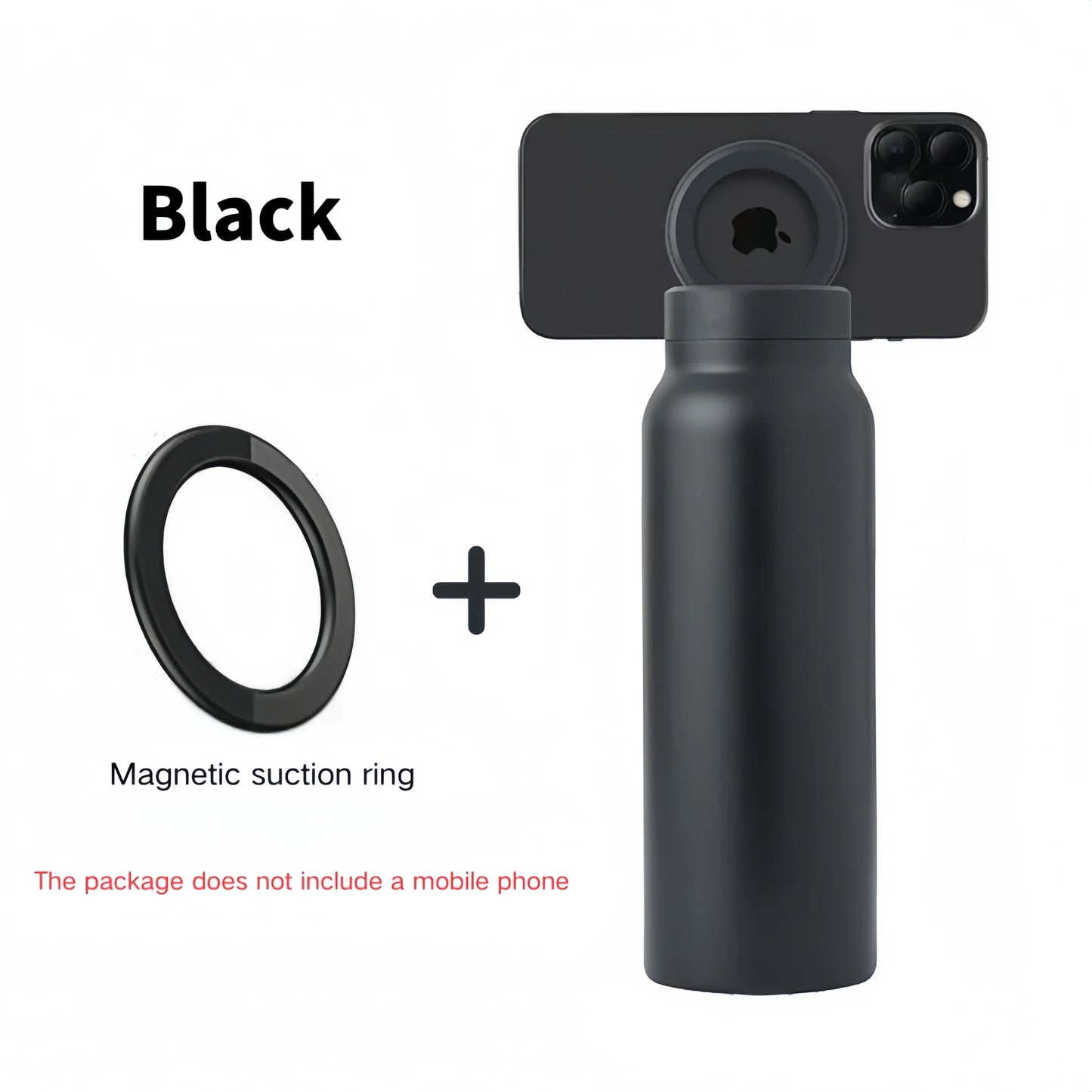 Magnetic Phone Holder Insulated Sports Water Bottle – 24oz