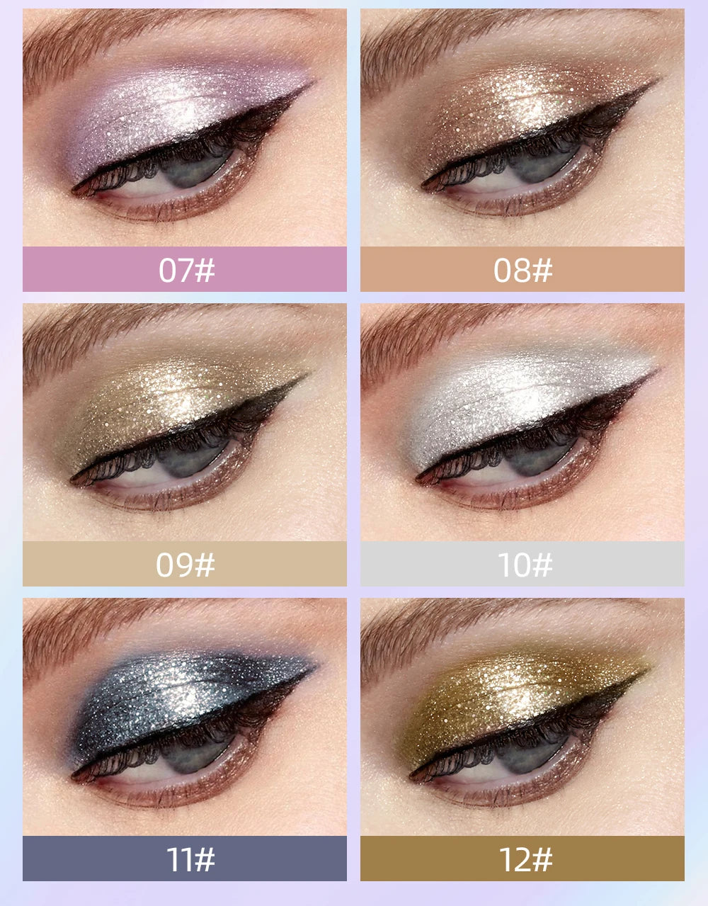 Diamond Shimmer Waterproof Liquid Glitter Eyeliner Eyeshadow Shiny Metallic Eyeliner Pen Eye Beauty Party Makeup Eye Shadow